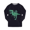 thumbnail image 4 of Hudaneo Baby Boy Clothes 2T 3T Infant Baby Boys Long Sleeve Cartoon Print Tops Pants Sleepwear 2 Piece Set, Green 2-3 Years, 4 of 6