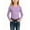 Purple, variant on Maean Girls Long Sleeve Shirts Crewneck Ribbed Casual Stretchy Tops Tees Undershirts for Kids Toddler