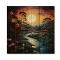 thumbnail image 3 of Designart "Tropical Paradise Indian Art wall decor II" Indian Print on Natural Pine Wood, 3 of 5