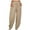 Khaki, variant on REORIAFEE Khaki Pants for Women Plus Size Uniforms Solid Print Palazzo Pants with Pockets High Waisted Casual Pants Lightweight Baggy Stretchy Trousers 2024 Trending Fashion Clothing