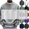 thumbnail image 4 of Atkumj Mens Crewneck Sweatshirt Casual Long Sleeve Plain Pullover Tops Fashion Solid Color Fall Sweatshirts for Daily Wear L, 4 of 6