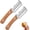 2PCS, variant on Multifunctional kitchen peeler and scallion slicer, 3 in 1 Stainless Steel Blade with Wooden Handle & Bottle Opener & Grater Fruit Pumpkin Peeling Potato Carrot Veggie Peeler