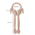 thumbnail image 3 of Weikingp Earmuffs Unisex Ear Moving Bunny Ear Cute Rabbit Warmers Winters/Outdoor Ear Up Headbands Earmuffs (Clearance) Pink Plush, 3 of 5