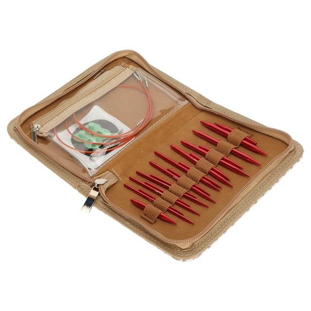 Knitting Needle Set, Strong Aluminium Bag 9 Sizes Circular Needle Set For DIY