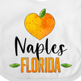 thumbnail image 4 of Inktastic Naples Florida Orange in Heart Boys or Girls Baby Bib, 4 of 4