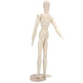 thumbnail image 1 of Artist Sketch Model, Wooden Manikin Exquisite  Flexible Natural Practical  For Table Toys For Animations For Photography Props For Decorations, 1 of 8