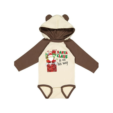 

Inktastic Santa Claus Is On His Way Christmas Gift Baby Boy or Baby Girl Long Sleeve Bodysuit