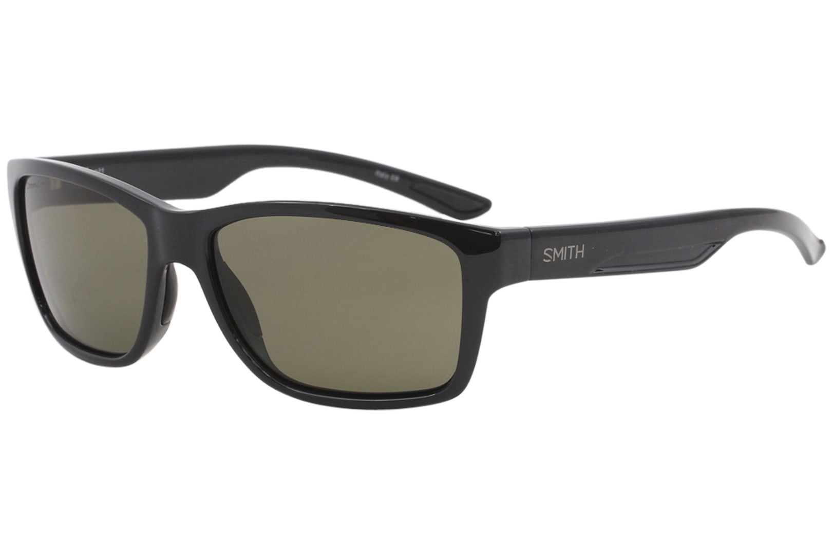 Smith Optics Wolcott D28 Black Fashion Rectangle Polarized Sunglasses ...