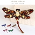 thumbnail image 2 of ziyahi Broche Libellule en Strass Broche Animale Broche pour Femmes Foulard Broche, 2 of 8