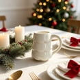 thumbnail image 6 of Christmas Tree Ceramic Mug, Cute Xmas Tree Shaped Coffee Cup, Holiday Drinking Mug for Hot Chocolate Tea Milk Gift for Family Home Party, 6 of 7