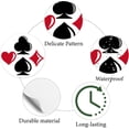 thumbnail image 3 of 128 pegatinas de póker para álbumes de recortes, autoadhesivas, redondas, con temática de juego, color negro, rojo, Las Vegas, con forma de espada y corazón., 3 of 9