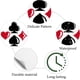 thumbnail image 3 of 128 pegatinas de póker para álbumes de recortes, autoadhesivas, redondas, con temática de juego, color negro, rojo, Las Vegas, con forma de espada y corazón., 3 of 9