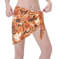 thumbnail image 3 of Kll Halloween 2 Print Women'S Sarong Coverups Short Bathing Suit Wrap Skirt Beach Wrap Swimsuit Cover Ups, 3 of 7