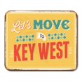 thumbnail image 1 of JSDART Tapis de Souris Vintage en Métal Floride Let Move to Key West 9x10 Pouces, 1 of 1