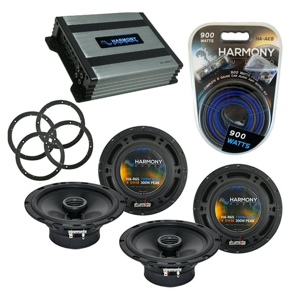 Pontiac Torrent 2006-2006 OEM Speaker Upgrade Harmony (2) R65 & HA-A400.4 Amp