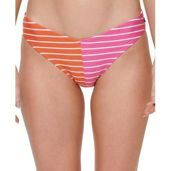 Tommy Hilfiger Women's V Cut Bikini Bottoms Swimsuit Pink Size Medium
