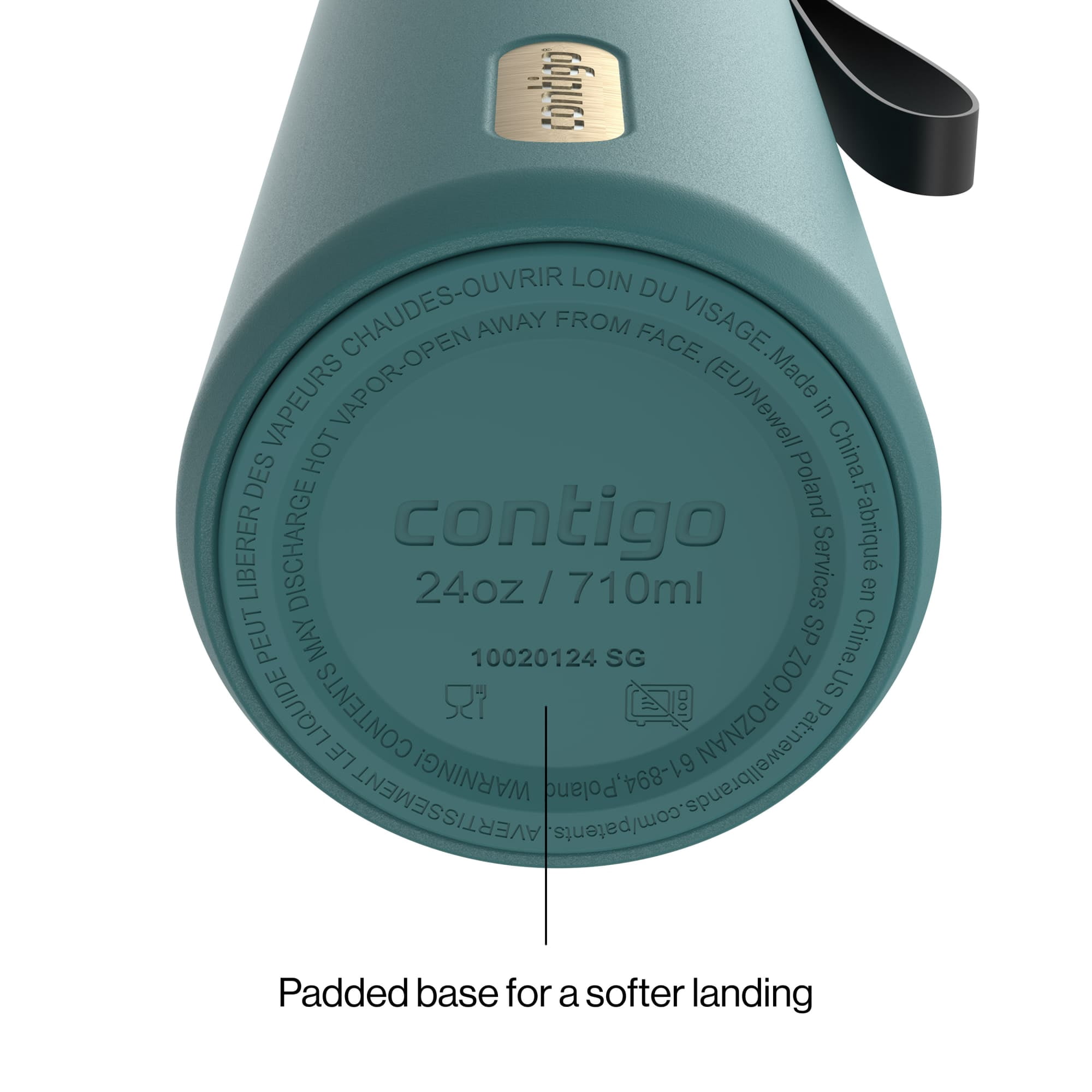 Contigo AutoSeal 24 oz Leakproof Water Bottle with Carrying Strap