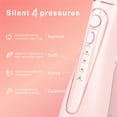 thumbnail image 3 of Oralfree Rechargeable Water Flosser for Teeth, 4 Modes with 250ml Tank, IPX7 Waterproof Oral Irrigator for Home & Travel,Pink, 3 of 7