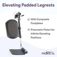 thumbnail image 5 of ProHeal Wheelchair with Flip Back Desk Arms, Elevating Leg Rests, 20" Seat - Seat Extension, Anti Tipper, 5 of 7