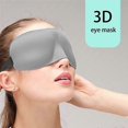 thumbnail image 5 of 2 Pack Sleep Eye Mask Shade Cover 100% Blackout Sleep Eye Masks for Sleeping Sleep Masks Suitable for Lunch Break Trave Camping Usage (Grey), 5 of 5