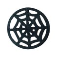 thumbnail image 2 of Juego de 4 posavasos de telaraña negra para Halloween, manteles individuales no tejidos con aislamiento térmico, almohadillas para cuencos, suministros para fiestas, decoración de mesa de terror, re, 2 of 4