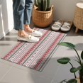 thumbnail image 4 of Red and White Christmas Striped Pattern Door Rugs,Washable Non Slip Door Mats Indoor,Decorative Door Mats,Entry Mat Indoor for Entrance,Bedroom,Kitchen,Bathroom,16"x24", 4 of 6