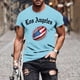 thumbnail image 1 of Tops para hombre, blusas y camisas de manga corta con cuello redondo para hombre, jersey informal con cuello redondo estampado para hombre, pantalones cortos deportivos para fitness, blusa de poliéste, 1 of 5