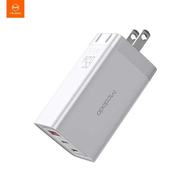 Cubo de Carga Rapida Idenmex 1 USB 2 PD 65W Blanco