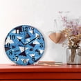 thumbnail image 2 of Geometric Triangle Silent Wall Clock 10" Non-Ticking Battery Clock, 2 of 7