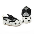 thumbnail image 5 of Yoyauz Baby Girl Mary Jane Shoes Anti Slip Rubber Sole Ballet Slippers Princess Dress Wedding Shoes Newborn Kids Shoes Toddler Shoes（0-12 Month）, 5 of 10
