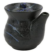 Blue Veins Art Traditional Japanese Tenmoku Glazed Porcelain Soy Sauce Dispenser