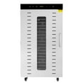 thumbnail image 5 of 1700W 20 Trays Silver Stainless Steel Electric Food Dehydrator LED Light Digital Timer 18.3*22.4*34.6inch, 5 of 18