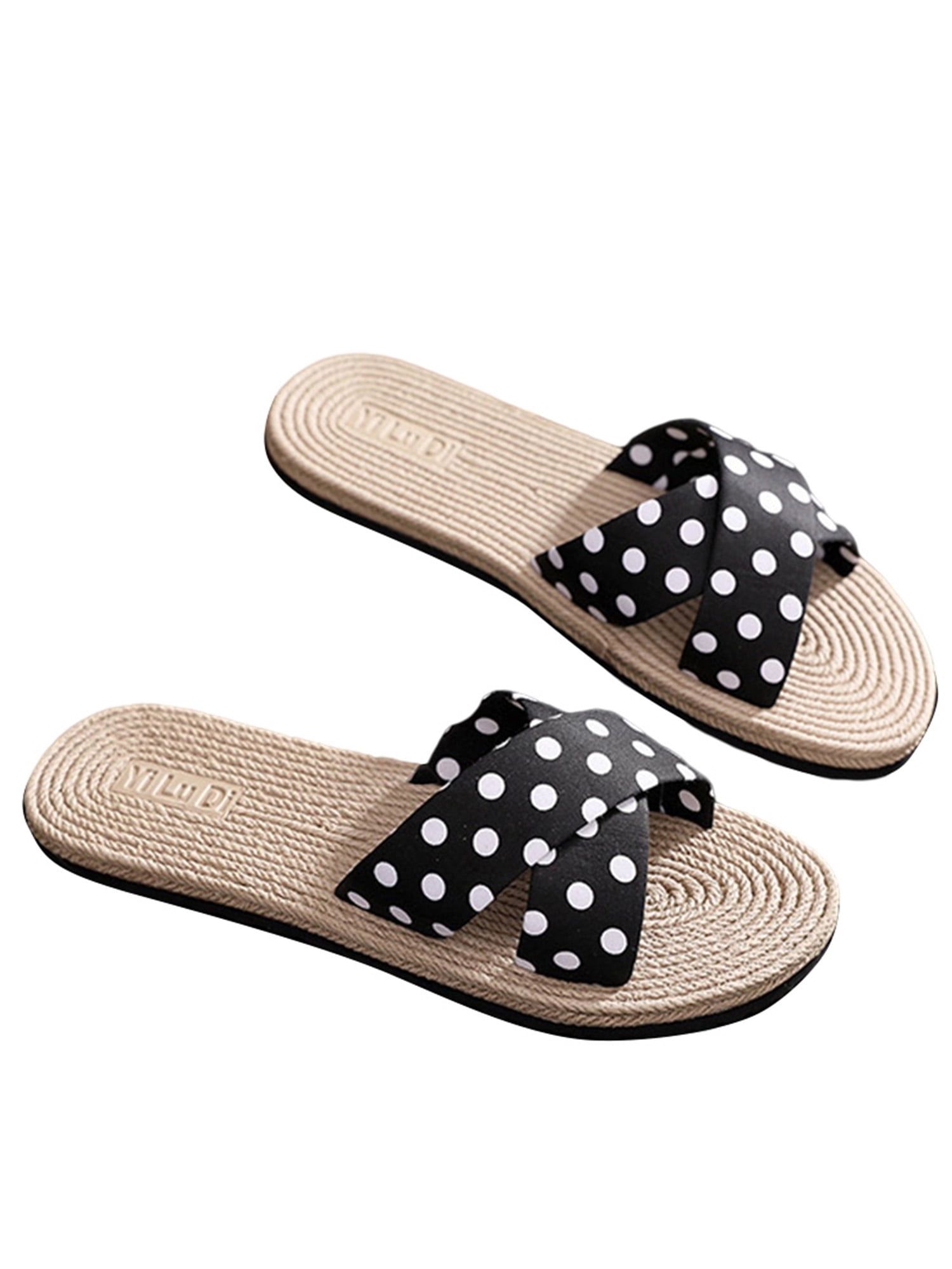 Pandaie Womens .. Sandals Womens Fashion Summer Casual Elastic Band Flip Flops Wedges Sandals Work Shoes 