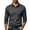 Dark Gray, variant on Mens Long Sleeve Cotton Knit Polo Shirt with Pocket, Regular Fit Casual Work Top,Size 2XL