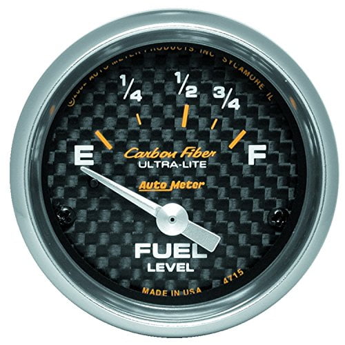 AutoMeter 4715 Carbon Fiber Electric Fuel Level Gauge