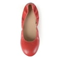 thumbnail image 3 of Women's Journee Collection Lindy2 Ballet Flat Red Faux Leather 7.5 M, 3 of 5