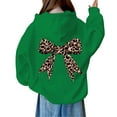 thumbnail image 6 of UACY Girl's Hoodies Sweatshirt Bow Graphic Hoodie Long Sleeve Pullover Tops Cute Hoodies for Teen Girls with Pocket (Green, 9-10 Years), 6 of 8