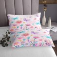 thumbnail image 3 of Erosebridal Cartoon Botanical Coverlet Set Queen,Kawaii Butterfly Bedding Set,Fariy Tale Princess Bedspread Sets Queen Size,Microfiber Bedroom Decor,3pcs, 3 of 6