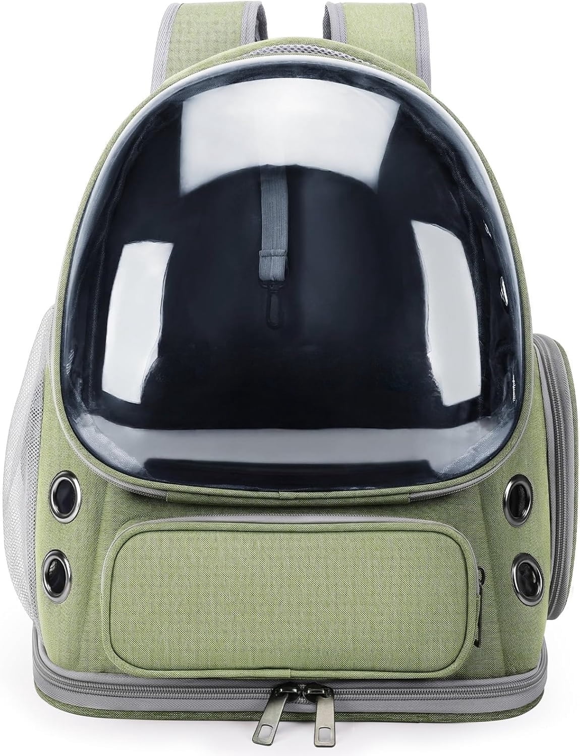 Cat Backpack Carrier, Breathable Cat Carrier Large Space Bubble Pet Backpack for Kitty Small Dog up to 15lbs, Transparent & Foldable Pet Carrier for Travel Hiking