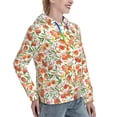 thumbnail image 6 of Lsque Fruits Peach2 Pattern Casual Women's Hoodie,Hooded Sweatshirt with Kangaroo Pocket,Pullover Hoodie with Eye-catching Drawstrings-X-Large, 6 of 7