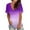 Purple, variant on 2026 ! Womens Clothes asdoklhq Plus Size Tops for Women,Printed Blouse V-neck Short Sleeve Loose T-shirt Tops