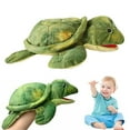 thumbnail image 2 of Jkkant Sea Turtle Hand Puppet, 13" Realistic Plush Stuffed Animal Puppet with Moveable Mouth, Role Play Teaching Toy for Kids, Storytime, Classroom, 2 of 10