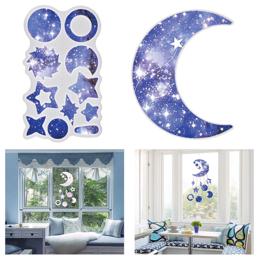resin craft mould Moon & star shelf mould craft supplies