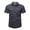 Gray, variant on Fredd Marshall Men's 100% Cotton Short Sleeve Hiking Shirt with Pockets