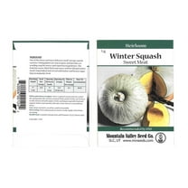Sweet Meat Winter Squash Garden Seeds - 5 g Packet - Heirloom, Non-GMO - Vegetable Gardening Seed by Mountain Valley Seeds