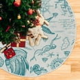 thumbnail image 5 of FMSHPON Vintage Starfish Ships Anchors Xmas Christmas Tree Skirt Stand Mat for Holiday Party Decoration Indoor Outdoor 36 inches, 5 of 6