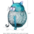 thumbnail image 3 of Hucha o contenedor con forma de gato para decoración de interiores, 3 of 5