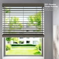 thumbnail image 5 of Chicology Cordless Faux Wood Blinds, Brown Textured (2.5" Slat), 47.5"W X 72"H, 5 of 8