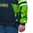 thumbnail image 3 of Men's Starter College Navy Seattle Seahawks Prospect Half-Zip Pullover, 3 of 3
