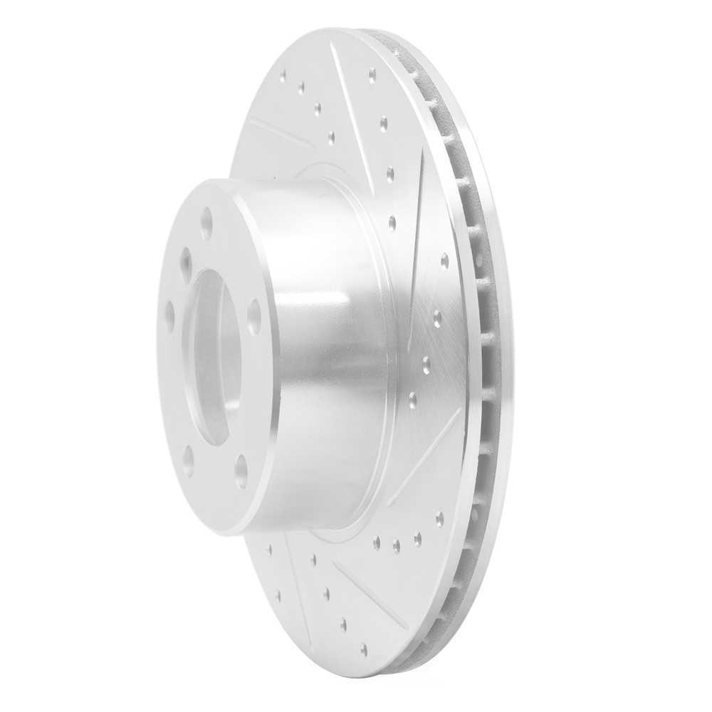 Dynamic Friction Company 631-31043R DFC Brake Rotor - Drilled And Slotted - Silver